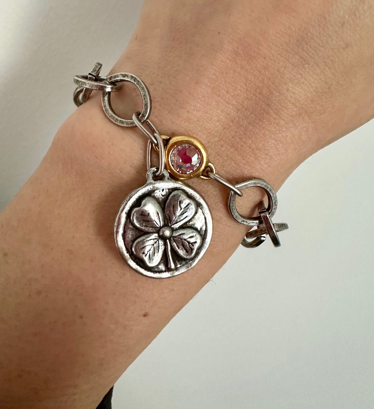 Good Luck Charm| antiqued silver