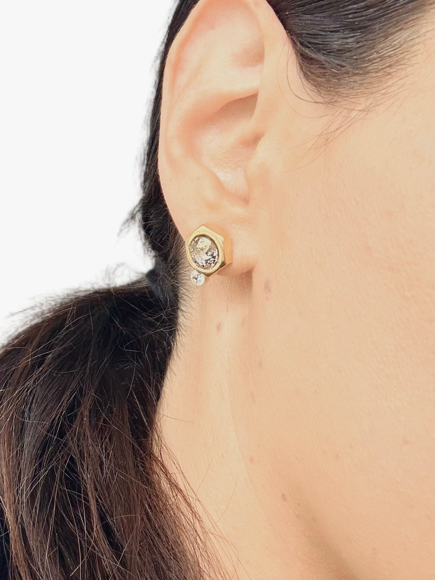 Gia -gold base -Gold patina crystals