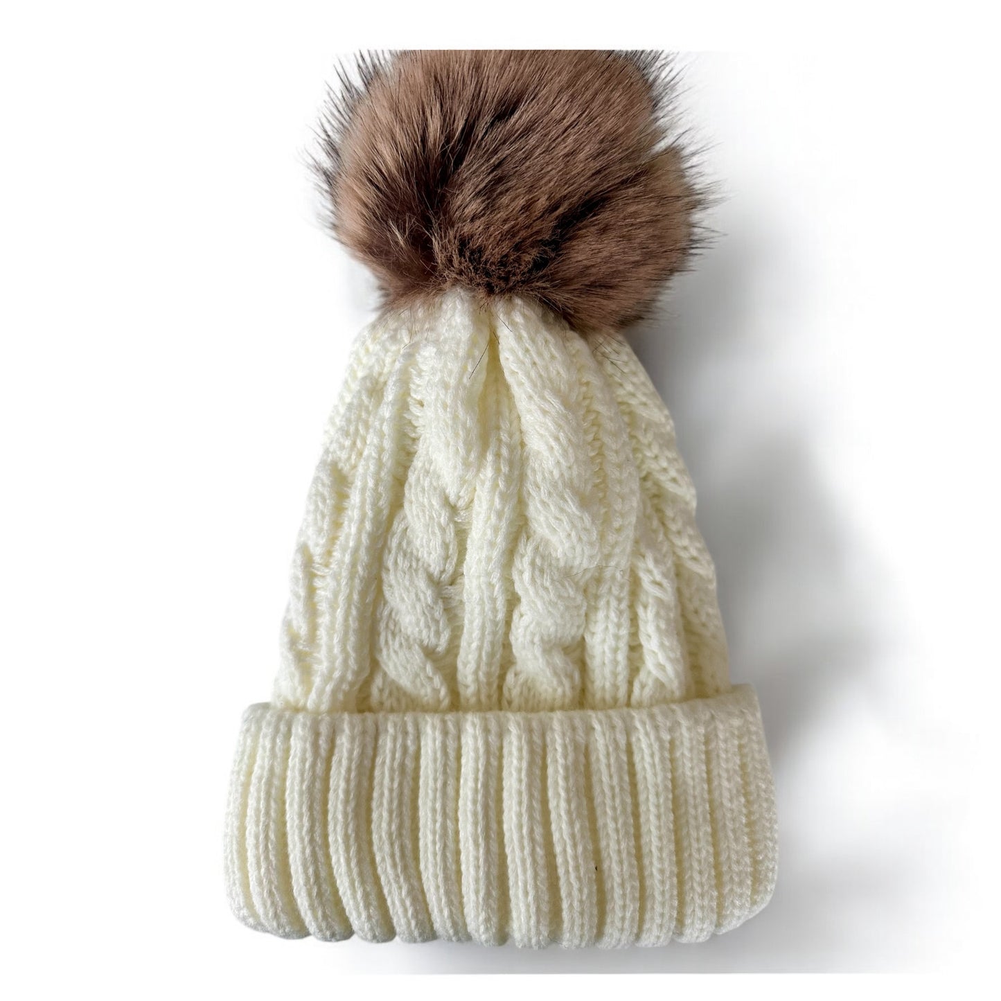 White Winter Beanie : The Frenchie