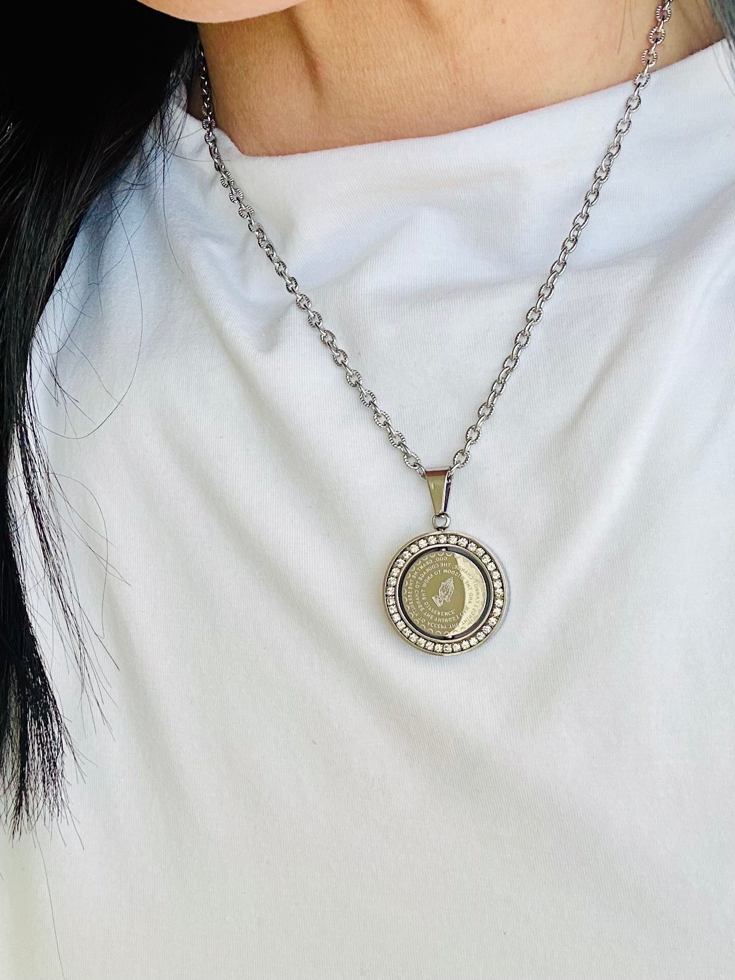 Power of Prayer madallion-Silver