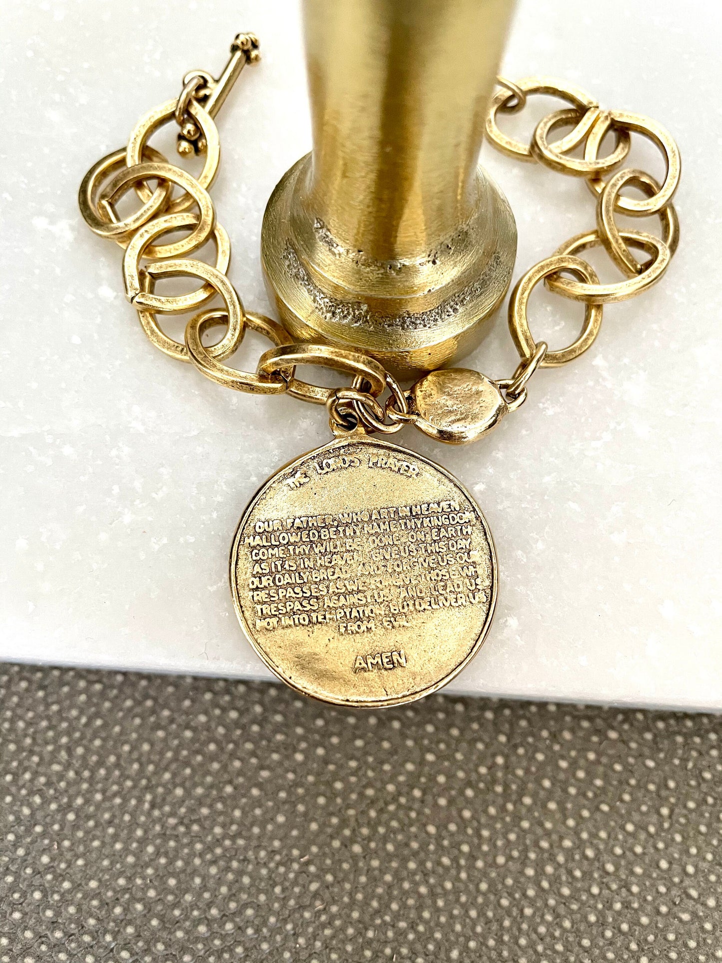 Lord’s Prayer charm bracelet