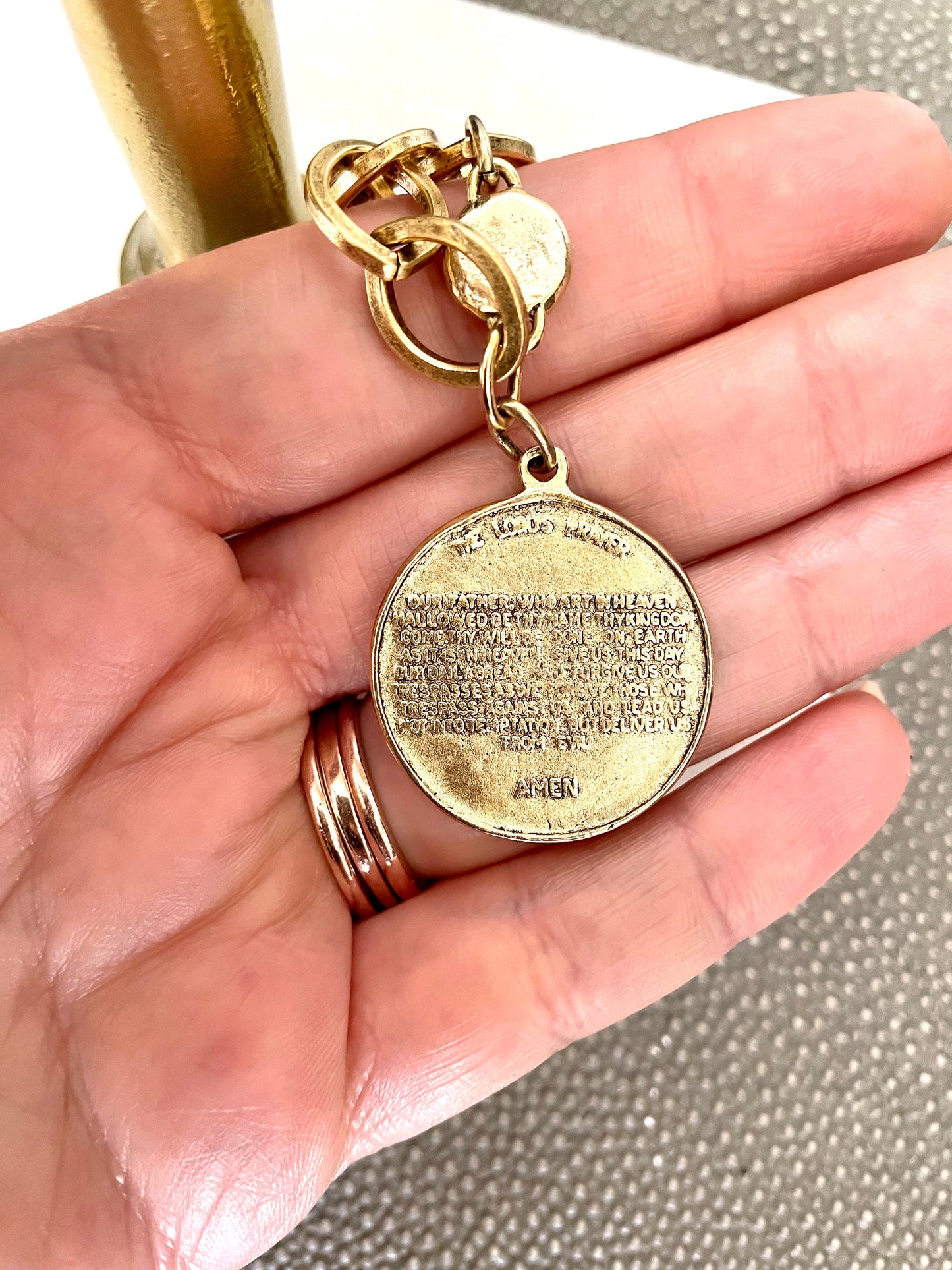 Lord’s Prayer charm bracelet