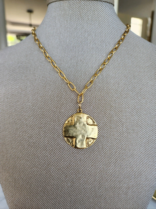 Lord’s Prayer cross necklace