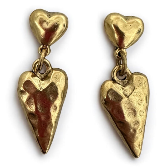 Heart of gold earrings