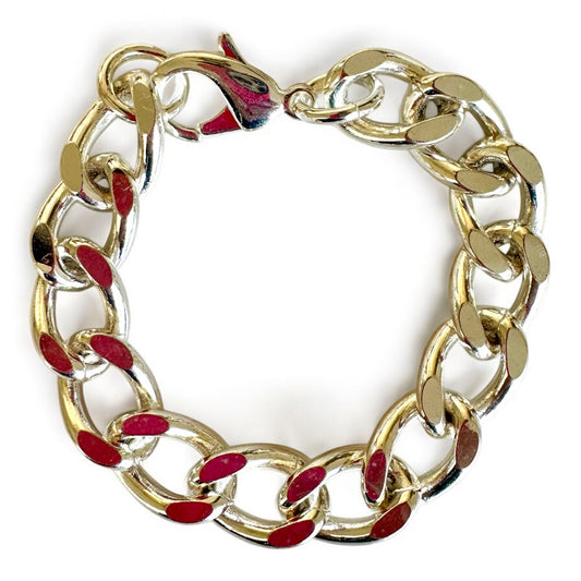 Platinum Curb link bracelet