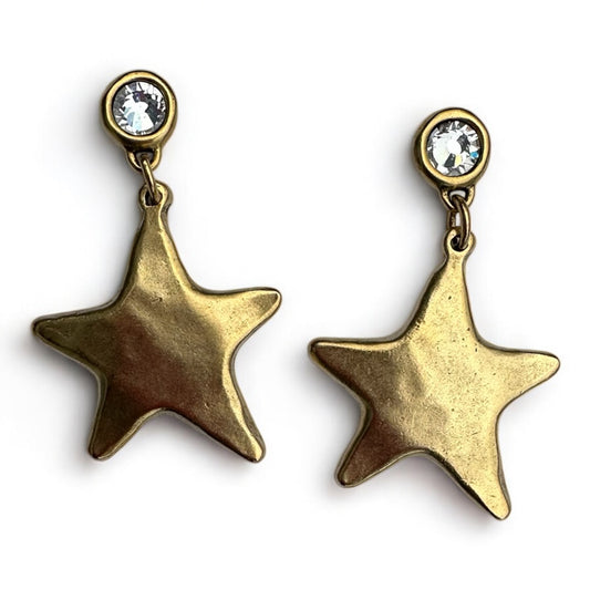Gold Star earrings
