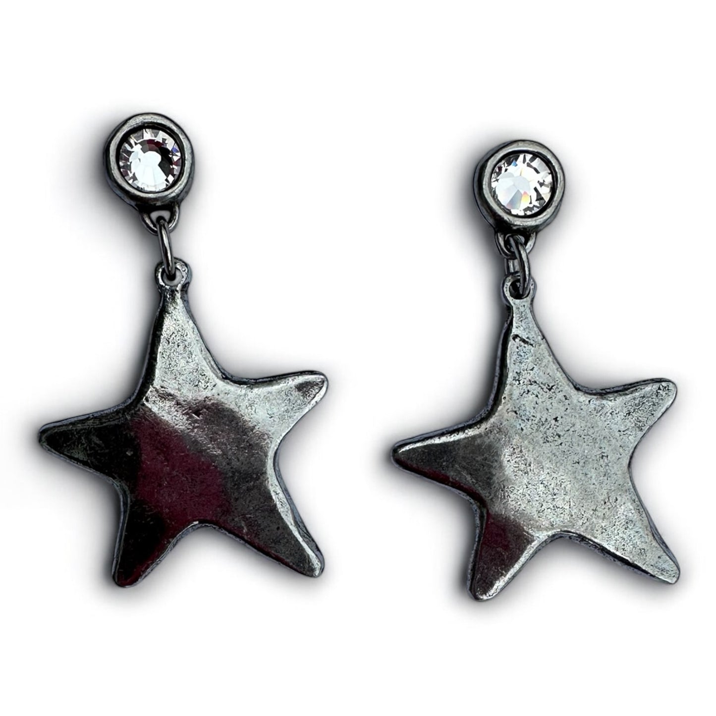 Silver Star earrings