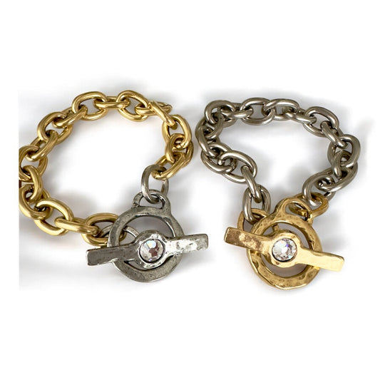 Xena mixed metal bracelet