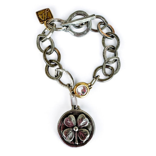 Good Luck Charm| antiqued silver
