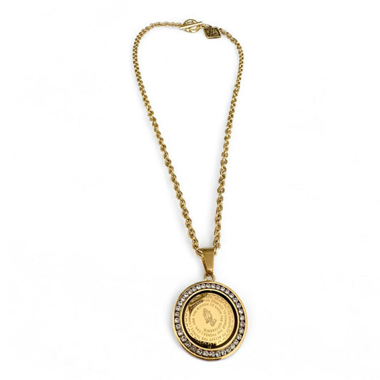 Power of Prayer medallion-gold