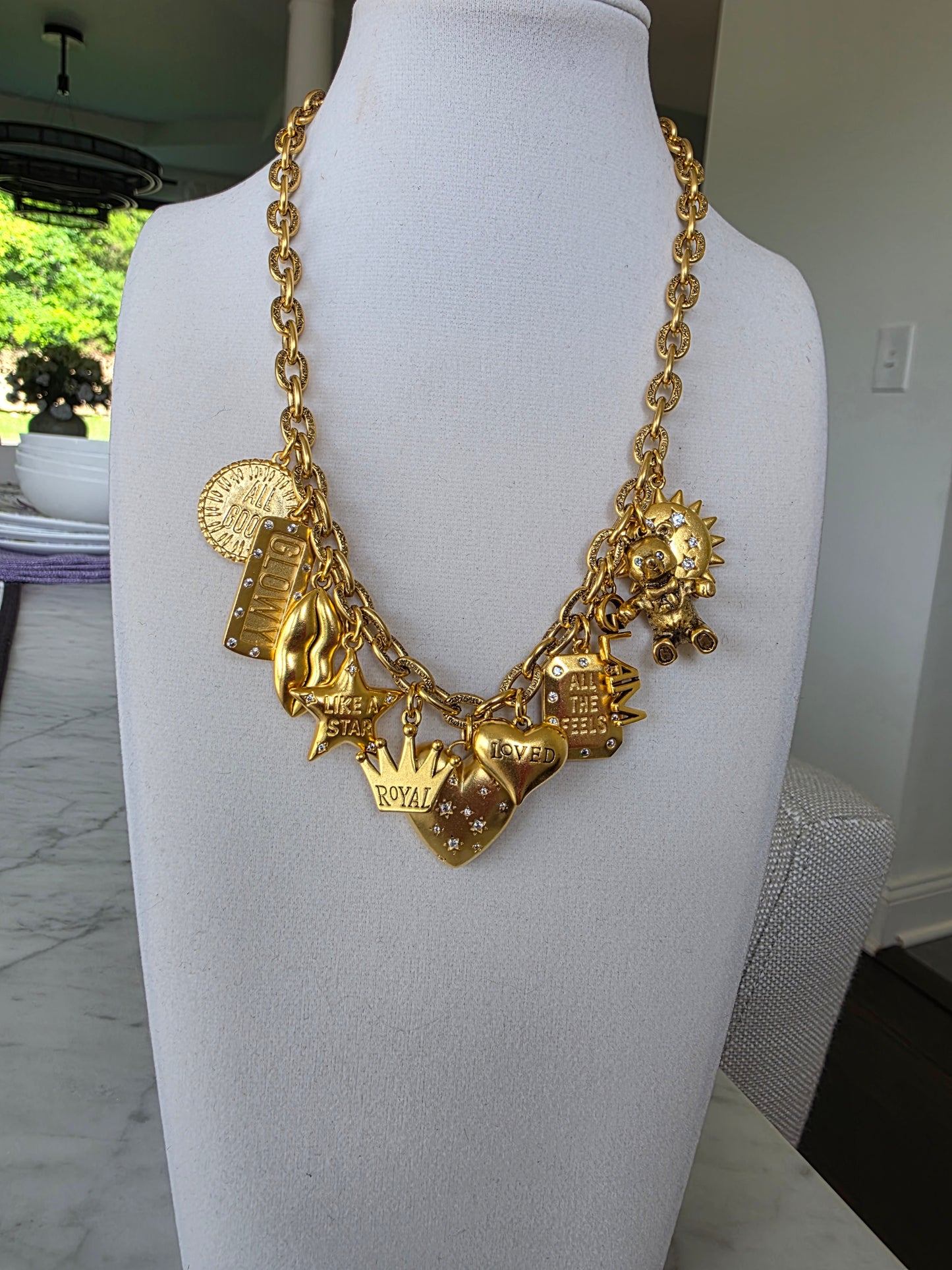 Good Vibes 12k Charm Necklace.