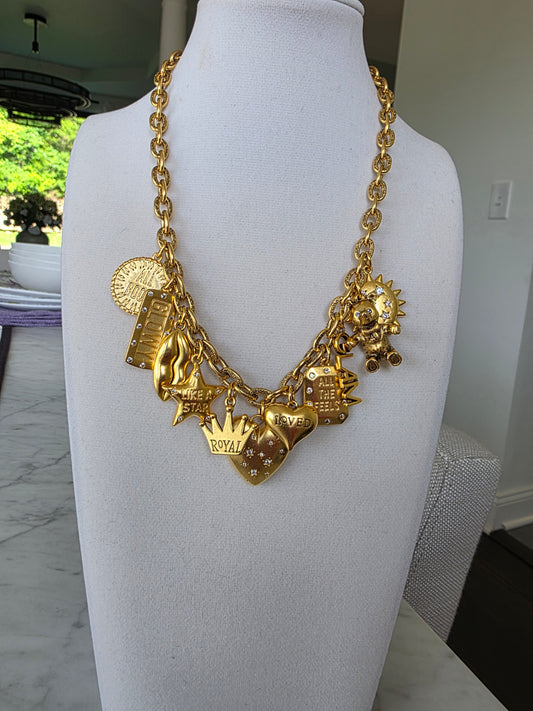 Good Vibes 12k Charm Necklace.