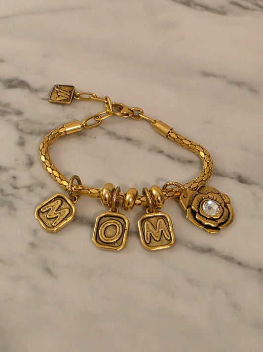 Mom charm bracelet