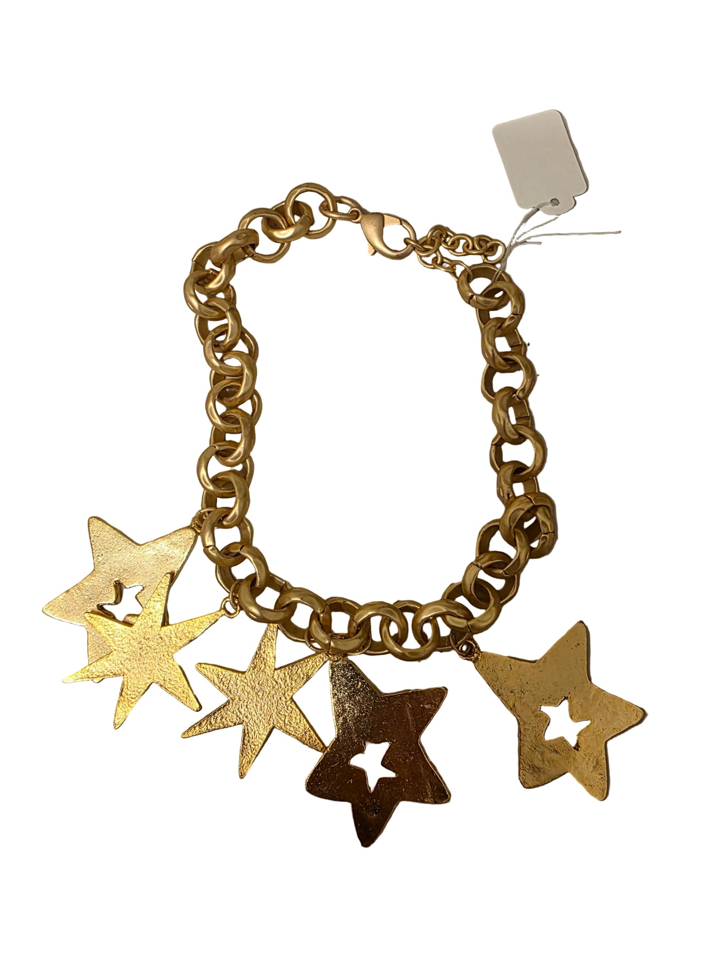 Starburst multi star necklace